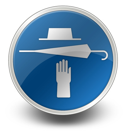 Icon, Button, Pictogram with Lost and Found symbolの写真素材