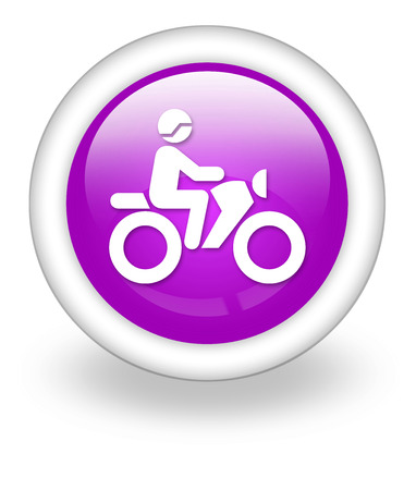 Icon, Button, Pictogram with Motorbike Trail symbolの写真素材