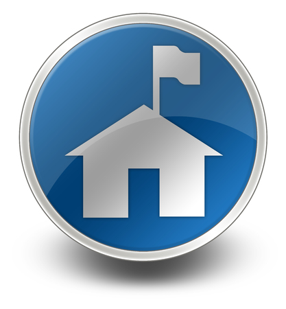 Icon, Button, Pictogram with Ranger Station symbolの写真素材