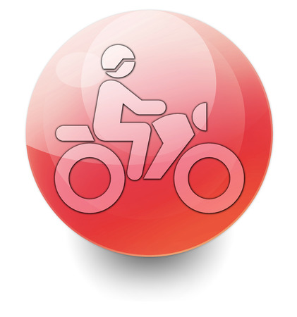 Icon, Button, Pictogram with Motorbike Trail symbolの写真素材
