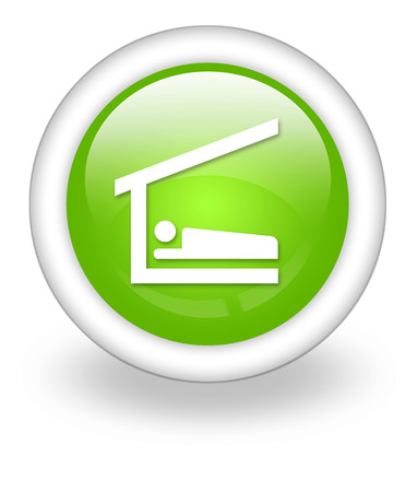Icon, Button, Pictogram with Sleeping Shelter symbolの写真素材