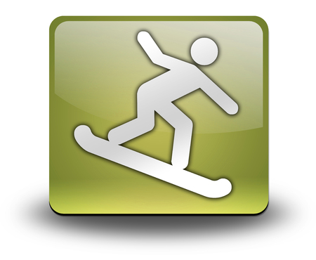 Icon, Button, Pictogram with Snowboarding symbolの写真素材