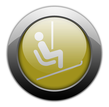 Icon, Button, Pictogram with Ski Lift symbolの写真素材