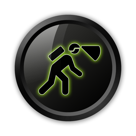 Icon, Button, Pictogram with Spelunking symbolの写真素材