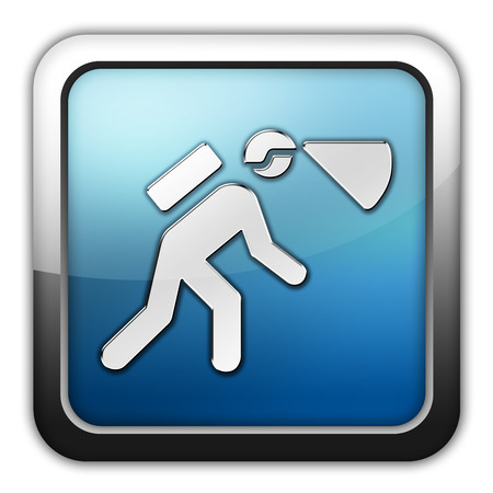 Icon, Button, Pictogram with Spelunking symbolの写真素材