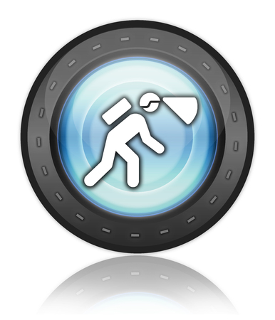 Icon, Button, Pictogram with Spelunking symbolの写真素材