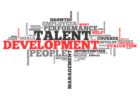 Word Cloud with Talent Development related tagsの写真素材
