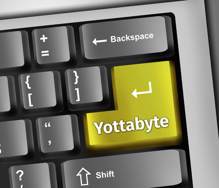 Keyboard Illustration Yottabyteの写真素材