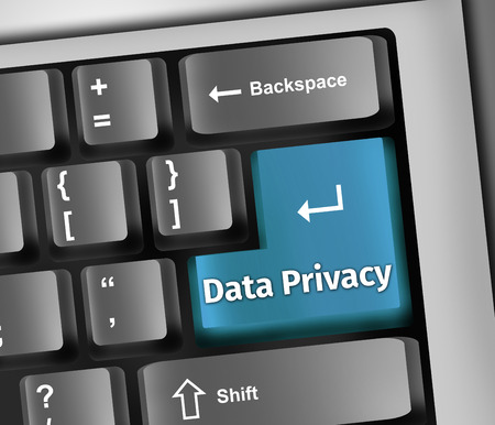 Keyboard Illustration Data Privacyの写真素材
