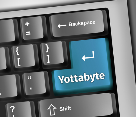 Keyboard Illustration Yottabyteの写真素材