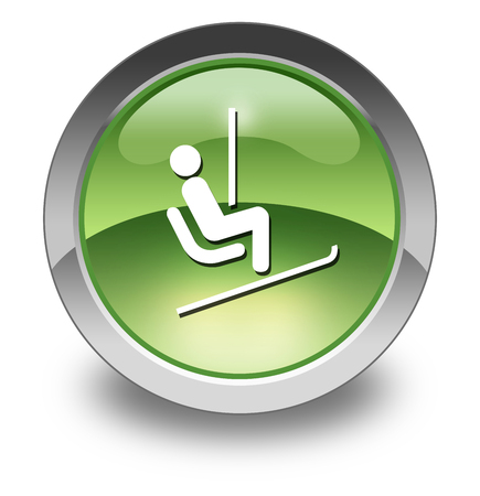 Icon, Button, Pictogram with Ski Lift symbolの写真素材