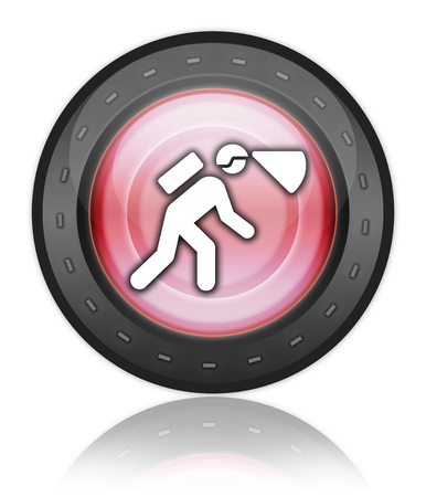 Icon, Button, Pictogram with Spelunking symbolの写真素材