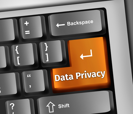 Keyboard Illustration Data Privacyの写真素材