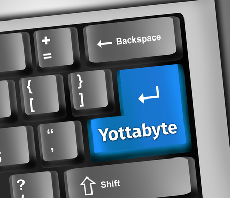Keyboard Illustration Yottabyteの写真素材