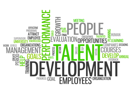 Word Cloud with Talent Development related tagsの写真素材