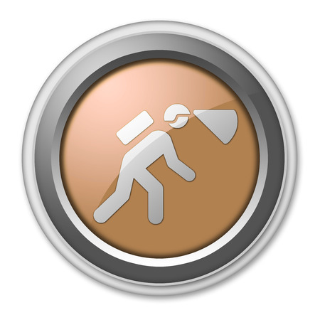 Icon, Button, Pictogram with Spelunking symbolの写真素材