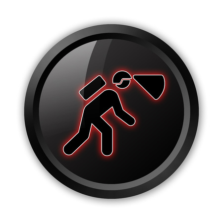 Icon, Button, Pictogram with Spelunking symbolの写真素材