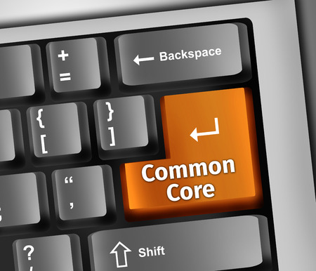 Keyboard Illustration with Common Core wordingの写真素材