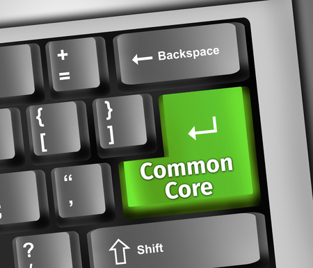 Keyboard Illustration with Common Core wordingの写真素材