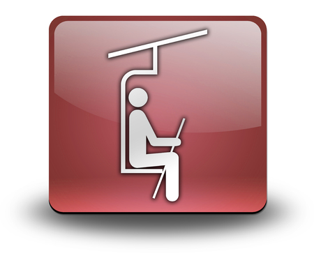 Icon, Button, Pictogram with Ski Lift symbolの写真素材