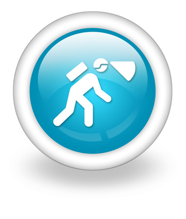 Icon, Button, Pictogram with Spelunking symbolの写真素材