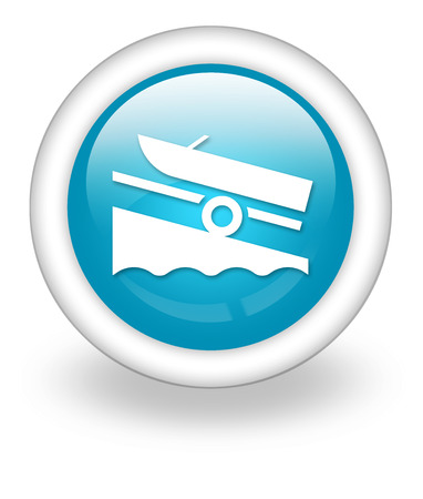 Icon, Button, Pictogram with Boat Ramp symbolの写真素材