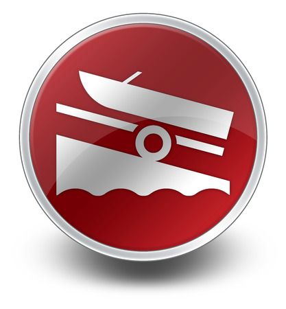 Icon, Button, Pictogram with Boat Ramp symbolの写真素材