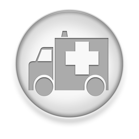 Icon, Button, Pictogram with Ambulance symbolの写真素材