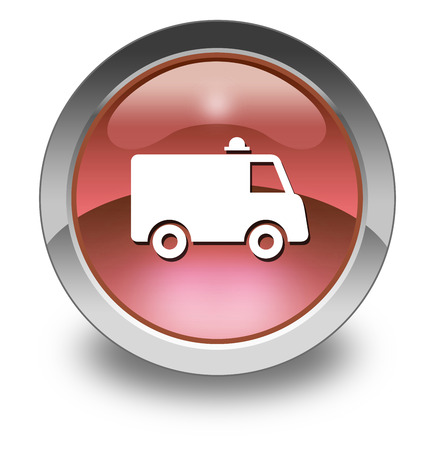 Icon, Button, Pictogram with Ambulance symbolの写真素材