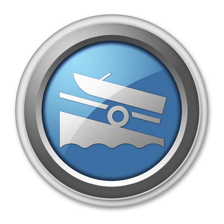 Icon, Button, Pictogram with Boat Ramp symbolの写真素材