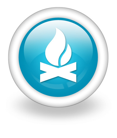 Icon, Button, Pictogram with Campfire symbolの写真素材
