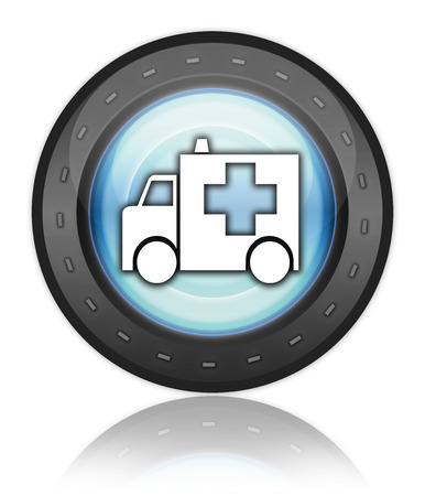 Icon, Button, Pictogram with Ambulance symbolの写真素材