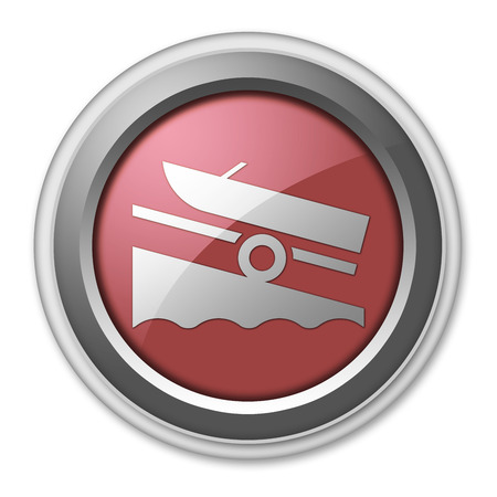 Icon, Button, Pictogram with Boat Ramp symbolの写真素材