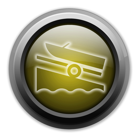 Icon, Button, Pictogram with Boat Ramp symbolの写真素材