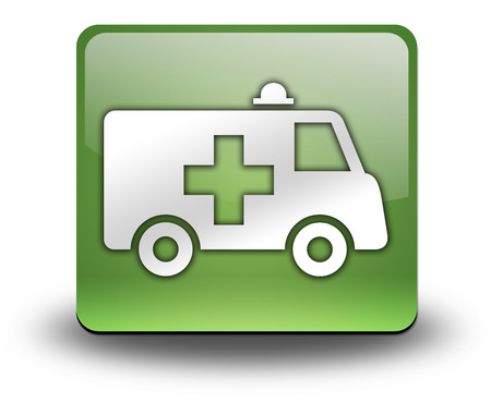 Icon, Button, Pictogram with Ambulance symbolの写真素材