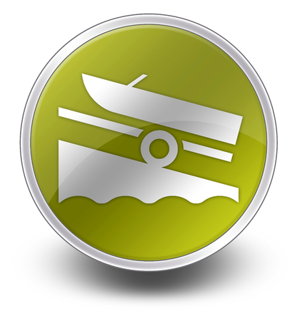 Icon, Button, Pictogram with Boat Ramp symbolの写真素材