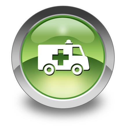 Icon, Button, Pictogram with Ambulance symbolの写真素材