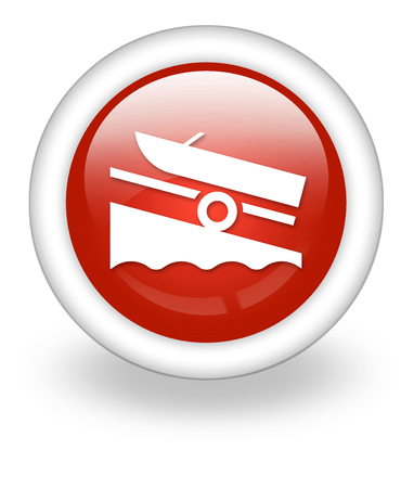 Icon, Button, Pictogram with Boat Ramp symbolの写真素材