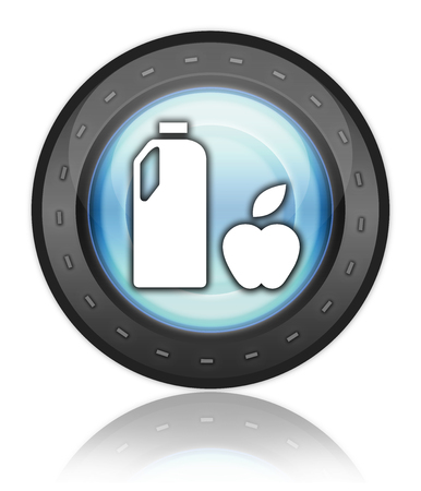 Icon, Button, Pictogram with Groceries symbolの写真素材