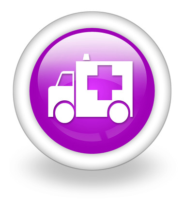 Icon, Button, Pictogram with Ambulance symbolの写真素材