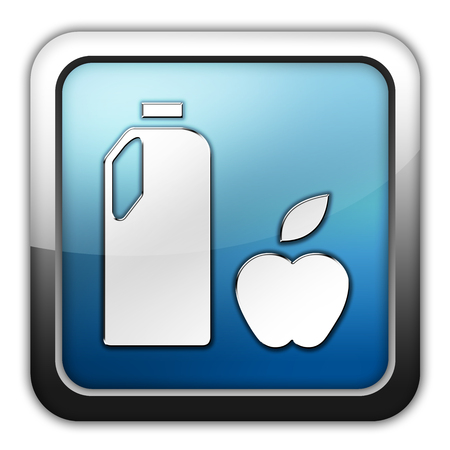 Icon, Button, Pictogram with Groceries symbolの写真素材