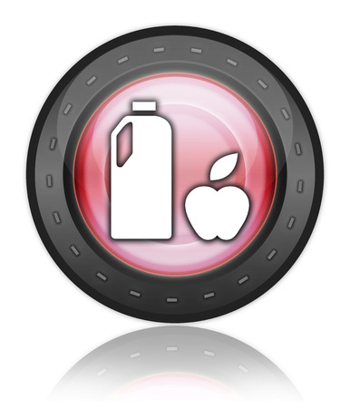 Icon, Button, Pictogram with Groceries symbolの写真素材