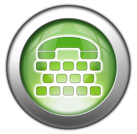 Icon, Button, Pictogram with Telephone Typewriter symbolの写真素材