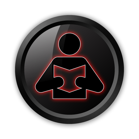 Icon, Button, Pictogram with Library symbolの写真素材