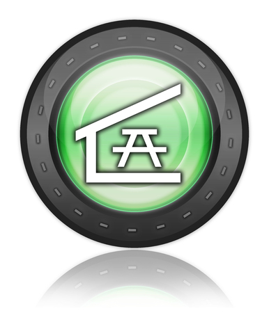 Icon, Button, Pictogram with Picnic Shelter symbolの写真素材
