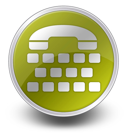 Icon, Button, Pictogram with Telephone Typewriter symbolの写真素材