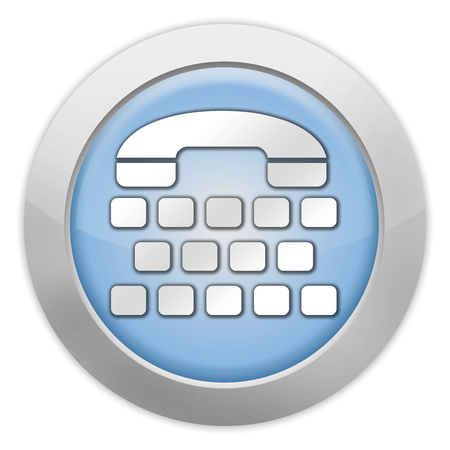 Icon, Button, Pictogram with Telephone Typewriter symbolの写真素材