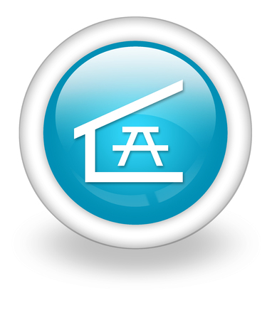 Icon, Button, Pictogram with Picnic Shelter symbolの写真素材
