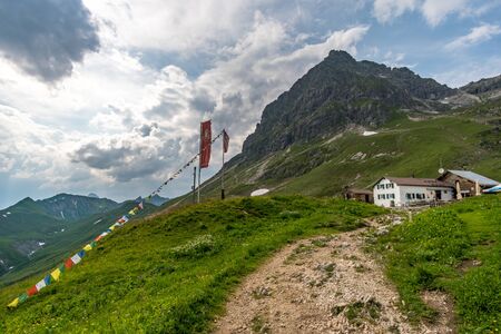 Beautiful mountain hike on the Great Widderstein in the Allg?u Alps in the Kleinwalsertal