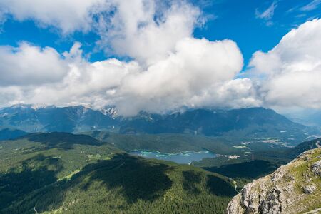 Beautiful hike and climb to the Zugspitze near Ehrwald and Eibsee, the highest mountain in Germany